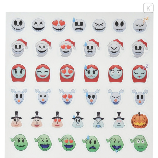 Japan Disney Store Icon Sticker - Tim Burton's The Nightmare Before Christmas : Emoji Face - 3