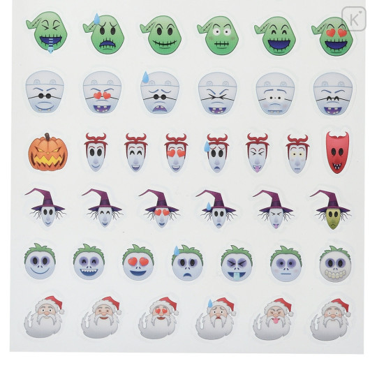 Japan Disney Store Icon Sticker - Tim Burton's The Nightmare Before Christmas : Emoji Face - 4