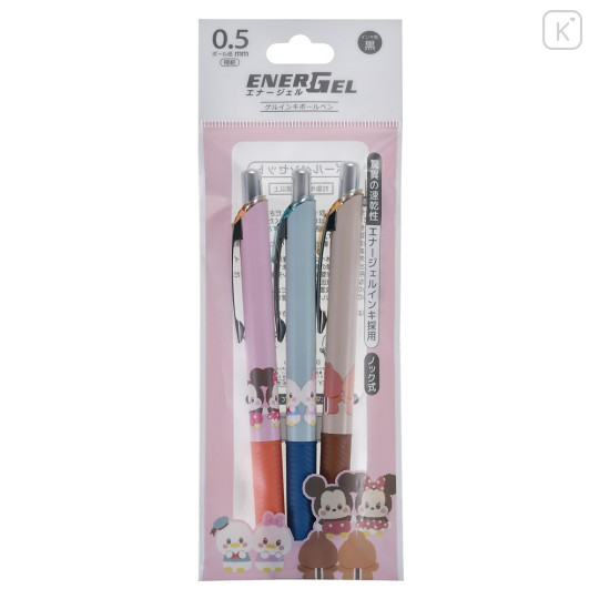 Japan Disney Store EnerGel Gel Ballpoint Pen Set - Mickey & Friends / Urupocha-chan - 1