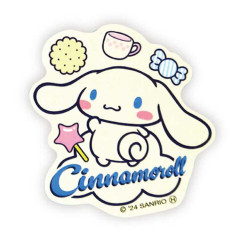 Japan Sanrio Vinyl Sticker - Cinnamoroll / Tea Time