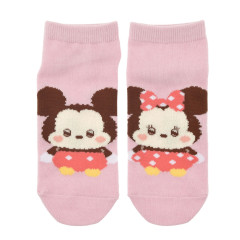 Japan Disney Store Crew Socks - Mickey & Minnie Mouse / Urupocha-chan