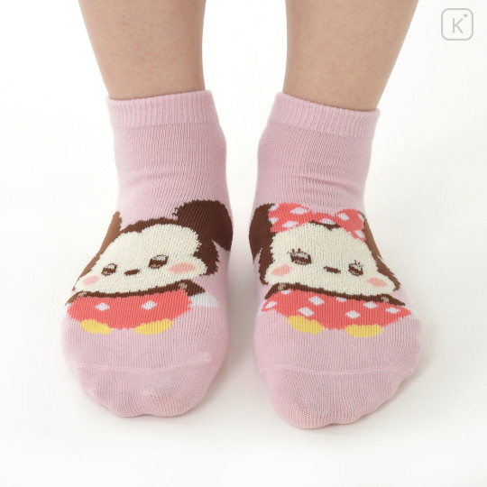 Japan Disney Store Crew Socks - Mickey & Minnie Mouse / Urupocha-chan - 2