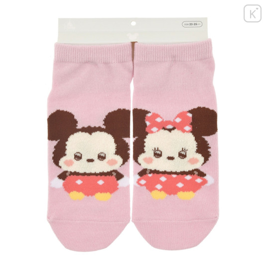 Japan Disney Store Crew Socks - Mickey & Minnie Mouse / Urupocha-chan - 3