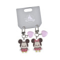 Japan Disney Store Key Holder Keychain - Mickey & Minnie Mouse : Urupocha-chan - 2