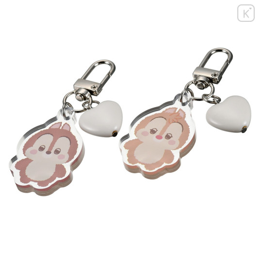 Japan Disney Store Key Holder Keychain - Chip & Dale : Urupocha-chan - 5