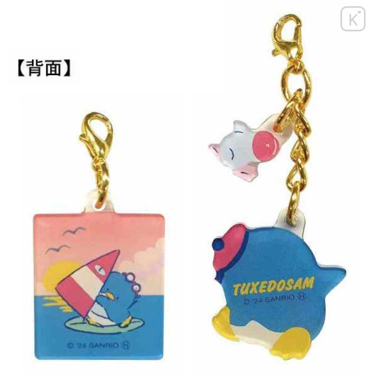Japan Sanrio Acrylic Keychain Set - Tuxedo Sam : Retro Vintage - 2
