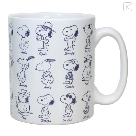 Japan Peanuts Porcelain Mug - Snoopy / Brothers - 1