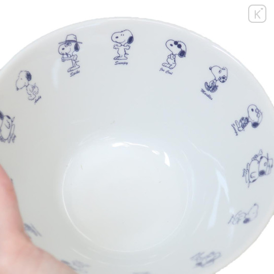 Japan Peanuts Porcelain Ramen Bowl - Snoopy / Brothers - 3