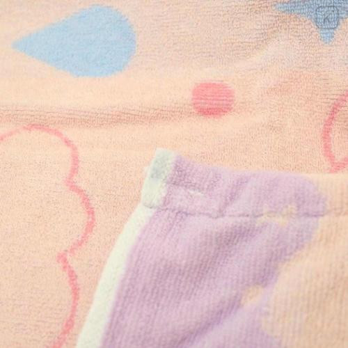 Japan Kirby Pillow Cover Towel - Rainy Pink & Purple - 4