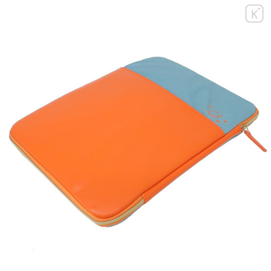 Japan Disney Bifold Laptop / Tablet Case - Mickey Mouse Orange & Blue - 2