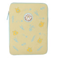 Japan Disney Bifold Laptop / Tablet Case - Pooh Yellow & Blue - 1