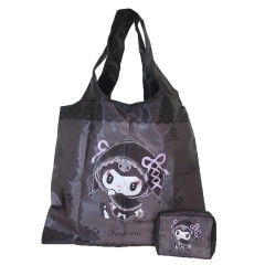 Japan Sanrio Eco Shopping Bag & Pouch - Kuromi / Midnight Melokuro