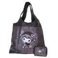 Japan Sanrio Eco Shopping Bag & Pouch - Kuromi / Midnight Melokuro - 1