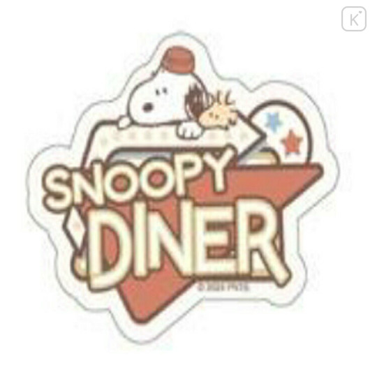 Japan Peanuts Vinyl Deco Sticker - Snoopy Diner / 60's Retro - 1