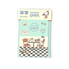 Japan Peanuts Vinyl Deco Sticker - Snoopy Diner / 60's Retro Dine In