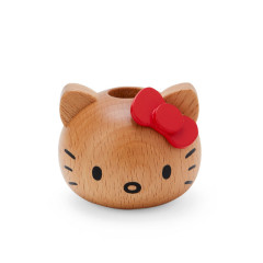 Japan Sanrio Wooden Pen Stand - Hello Kitty / Red