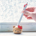 Japan Sanrio Wooden Pen Stand - Hello Kitty / Red - 4