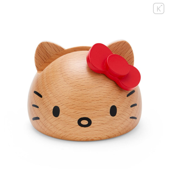 Japan Sanrio Wooden Smartphone Stand - Hello Kitty / Red - 1