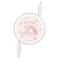 Japan Sanrio Reel USB Type-C to Type-C Sync & Power Cable - My Melody - 2