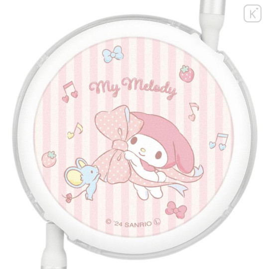 Japan Sanrio Reel USB Type-C to Type-C Sync & Power Cable - My Melody - 4