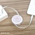 Japan Sanrio Reel USB Type-C to Type-C Sync & Power Cable - Kuromi - 5