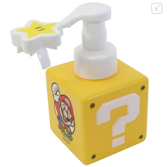 Japan Super Mario Soap Dispenser Bottle - Mystery Block / Star - 1