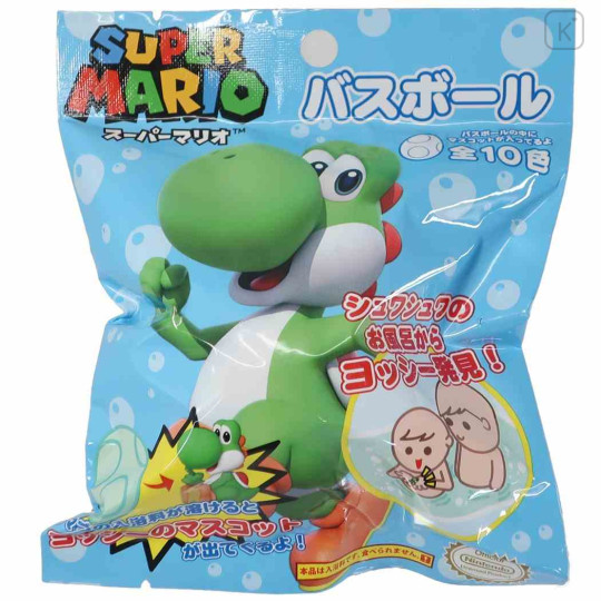 Japan Mario Bath Ball with Random Mascot - Yoshi - 1