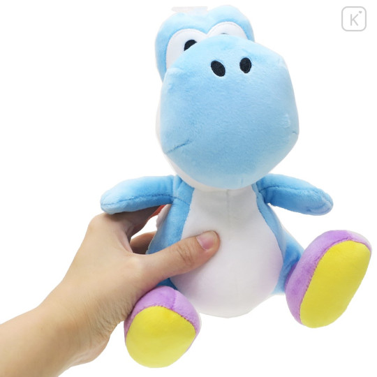 Japan Mario Plush Toy (S) - Light Blue Yoshi - 3