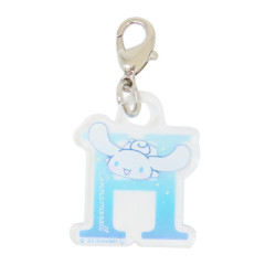 Japan Sanrio Alphabet Acrylic Keychain - Cinnamoroll / H