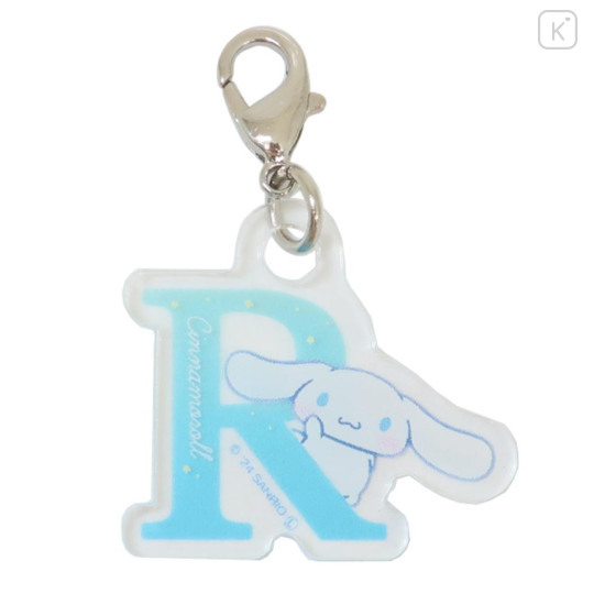 Japan Sanrio Alphabet Acrylic Keychain - Cinnamoroll / R - 1