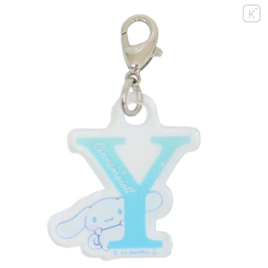 Japan Sanrio Alphabet Acrylic Keychain - Cinnamoroll / Y - 1