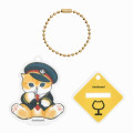 Japan Mofusand Mofumofu Station Acrylic Stand & Keychain - Cat / Sitting Station Staff - 2