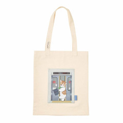 Japan Mofusand Mofumofu Station Flat Tote Bag - Cat