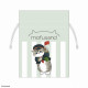 Japan Mofusand Mofumofu Station Mini Drawstring Bag - Cat : Flag