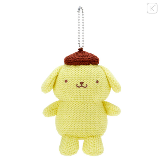 Japan Sanrio Original Amigurumi Style Knit Mascot Holder - Pompompurin - 1