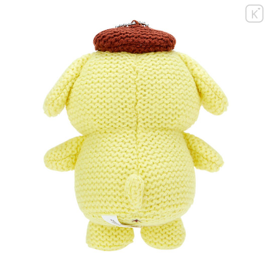 Japan Sanrio Original Amigurumi Style Knit Mascot Holder - Pompompurin - 3