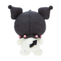 Japan Sanrio Original Amigurumi Style Knit Mascot Holder - Kuromi - 3