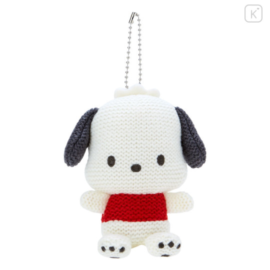 Japan Sanrio Original Amigurumi Style Knit Mascot Holder - Pochacco - 1