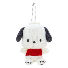 Japan Sanrio Original Amigurumi Style Knit Mascot Holder - Pochacco