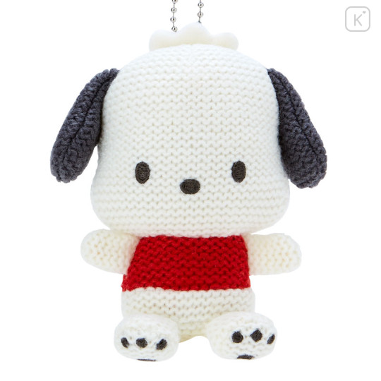 Japan Sanrio Original Amigurumi Style Knit Mascot Holder - Pochacco - 2