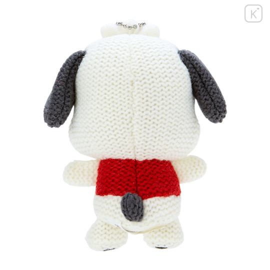 Japan Sanrio Original Amigurumi Style Knit Mascot Holder - Pochacco - 3