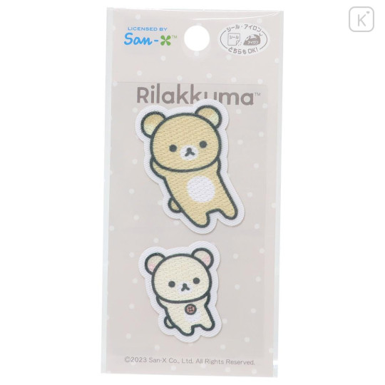 Japan San-X Iron-on Applique Patch - Rilakkuma & Korilakkuma / New Basic Rilakkuma - 1