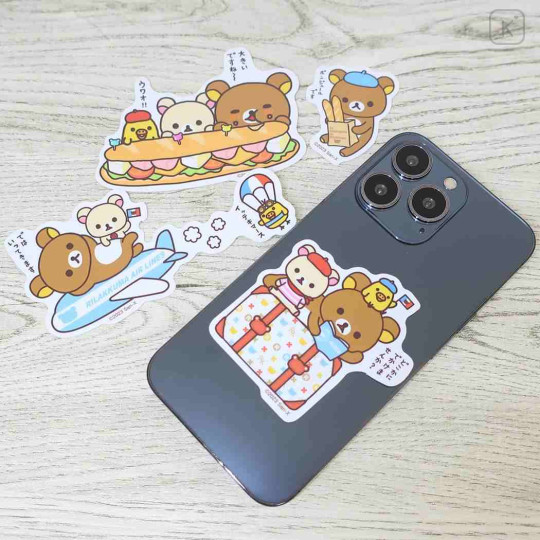 Japan San-X Vinyl Sticker Set - Rilakkuma / Happy Travel - 2