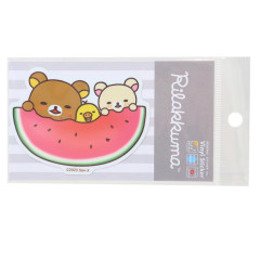 Japan San-X Vinyl Sticker - Rilakkuma & Friends / Watermelon