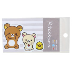 Japan San-X Vinyl Sticker - Rilakkuma & Friends / Funny Face