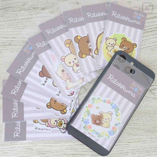 Japan San-X Vinyl Sticker - Rilakkuma & Friends / Let's Take A Break - 2