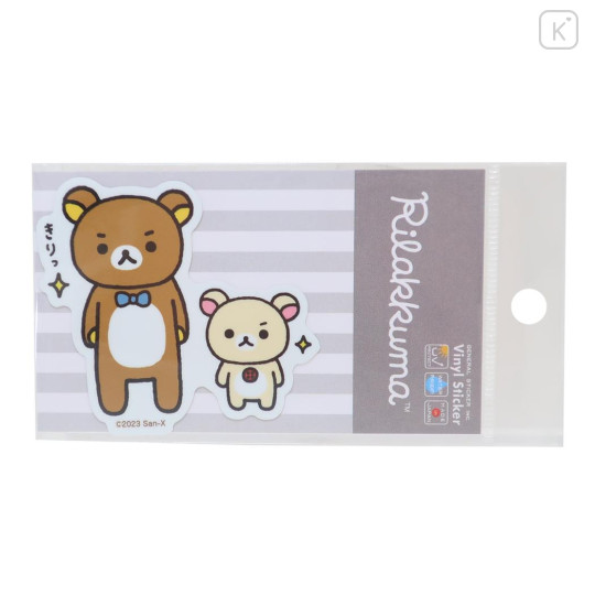 Japan San-X Vinyl Sticker - Rilakkuma & Korilakkuma / Smart - 1