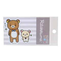 Japan San-X Vinyl Sticker - Rilakkuma & Korilakkuma / Smart