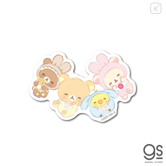 Japan San-X Vinyl Sticker - Rilakkuma & Friends / Baby - 1