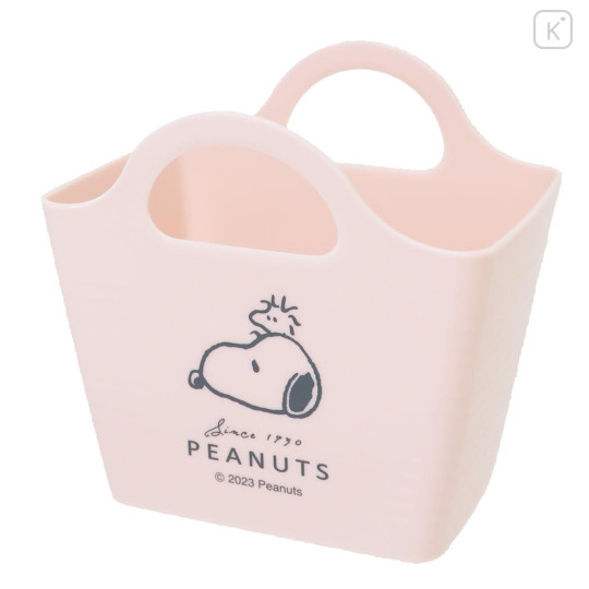 Japan Peanuts Mini Basket - Snoopy & Woodstock / Pink - 1